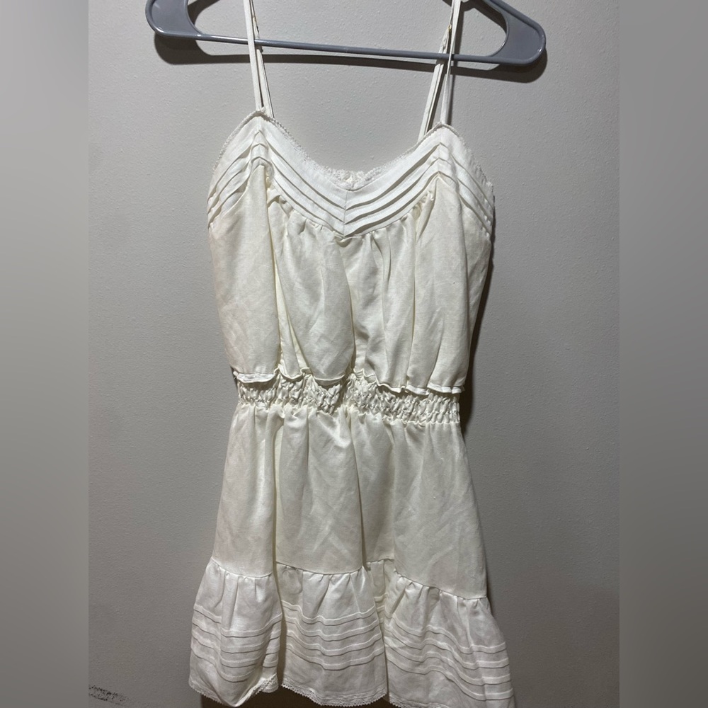 White mini dress
